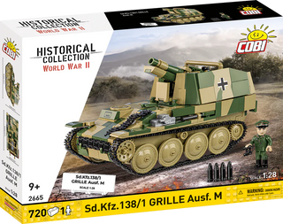 Sd.Kfz. 138/1 Grille Ausf. M Self-Propelled Artillery Tank, WWII: COBI Set #2665 Building Kit Cobi Toys