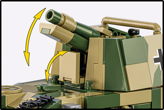 Sd.Kfz. 138/1 Grille Ausf. M Self-Propelled Artillery Tank, WWII: COBI Set #2665 Building Kit Cobi Toys