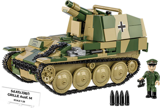 Sd.Kfz. 138/1 Grille Ausf. M Self-Propelled Artillery Tank, WWII: COBI Set #2665 Building Kit Cobi Toys