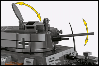 Panzer 38(t) / (ČKD) LT vz. 38 Tank, WWII: COBI Set #2666 Building Kit Cobi Toys