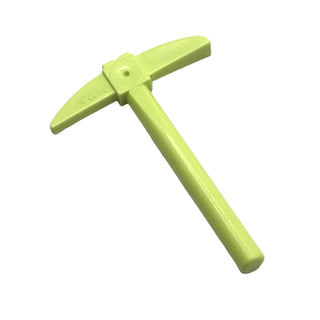Minifigure, Utensil Pickaxe, Part# 3841 Part LEGO® Yellowish Green