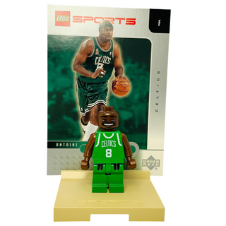 NBA Antoine Walker - Boston Celtics #8 (Green Uniform), nba024 Minifigure LEGO® Like New with Stand