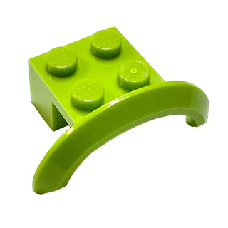 Vehicle, Mudguard 4 x 2 1/2 x 1 with Arch Round, Part# 98282 Part LEGO® Lime