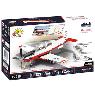Beechcraft T-6 Texan II Turboprop Red/White Plane: COBI Set #26625 Building Kit Cobi Toys