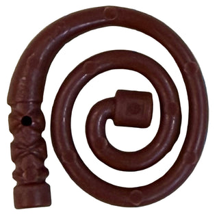 Minifigure Weapon Whip Coiled - 1 Hole, Indented Handle Part# 61975 Part LEGO® Reddish Brown
