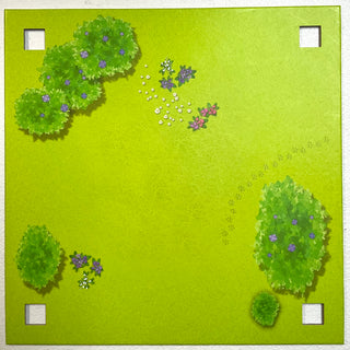 Paper Playmat Friends Heartlake City, Double-Sided, Field with Bushes / Field with Rocks and Sand, Part# 6199521