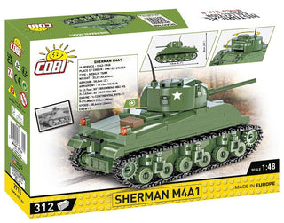 COBI Sherman M4A1 Tank 1:48: Set #2715 Cobi Kit Cobi Toys