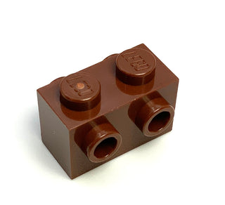 Brick, Modified 1x2 with Studs on 2 Sides, Part# 52107 Part LEGO® Reddish Brown  