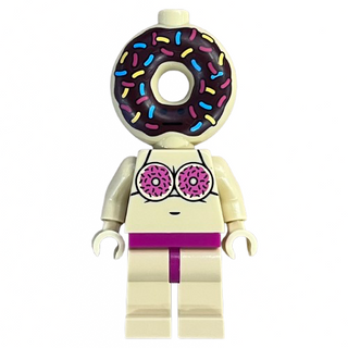 Donut Head Custom Printed Minifigure