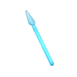 Minifigure Weapon, Pike/Spear Handle with Round End, Part# 4497 Part LEGO® Trans-Light Blue