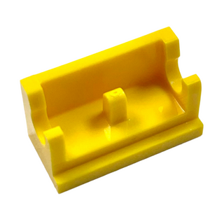 Hinge Brick 1 x 2 Base, Part# 3937 Part LEGO® Yellow