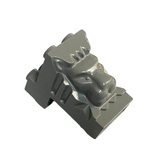 Brick, Modified 2x3x3 with Cutout and Lion Head (6 Hollow Studs), Part# 30274 Part LEGO® Dark Gray