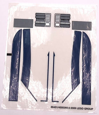 Sticker Sheet for Set Separatist Shuttle, 8036 - (86451/4550366), Part# 8036stk01 Part LEGO® Complete