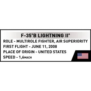 F-35B Marine Corps Lightning II Fighter Jet: COBI Set #5912 Building Kit Cobi Toys