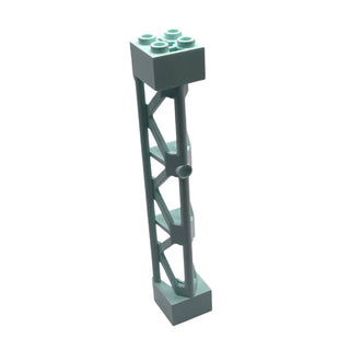 Support 2x2x10 Girder Triangular Vertical Type 4, Part# 95347 Part LEGO® Light Aqua 1 Part