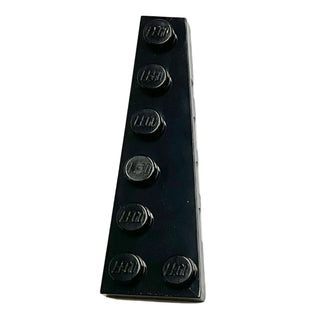 Wedge, Plate 6 x 2 Right, Part# 78444 Part LEGO® Black