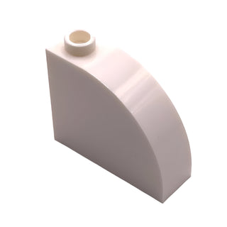 Slope, Curved 3 x 1 x 2 with Hollow Stud, Part# 33243 Part LEGO® White