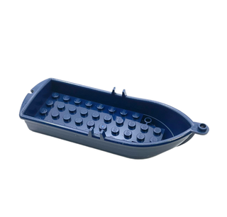 Boat, 14x5x2 with Oarlocks and 2 Hollow Inside Studs, Part# 2551 Part LEGO® Dark Blue