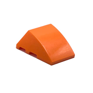 Wedge 4 x 3 Triple Curved No Studs, Part# 64225 Part LEGO® Orange