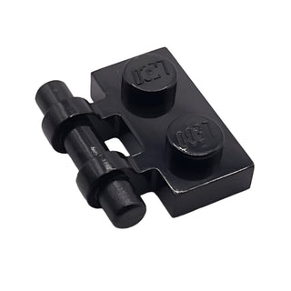 Plate, Modified 1x2 with Bar Handle on Side - Free Ends, Part# 2540 Part LEGO® Black