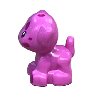 Dog, Mini Doll Style, Puppy with Magenta Spots, 69901pb04 - LEGO® Friends Animal