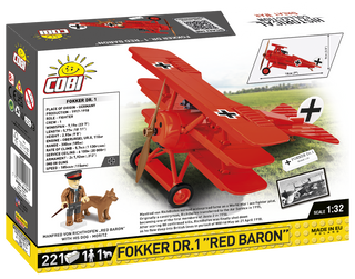 COBI Fokker DR. 1 "Red Barron" Fighter: Set #2996 Cobi Kit Cobi Toys