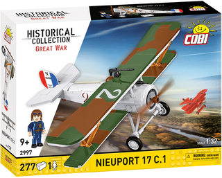 Nieuport 17 C.1 Sesquiplane Fighter Plane, Great War : COBI Set #2997 Building Kit Cobi Toys