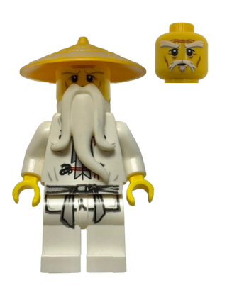 Wu Sensei - Pearl Gold Hat, njo0064 - LEGO® Ninjago Minifigure