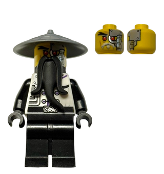Wu Evil (Sensei Wu / Techno Wu) - Rebooted, njo0095 - LEGO® Ninjago Minifigure