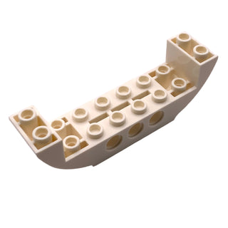 Slope Curved 8x2x2 Inverted Double, Part# 11301 Part LEGO® White