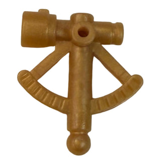 Minifigure Utensil Sextant / Quadrant Part#30154 Part LEGO® Pearl Gold