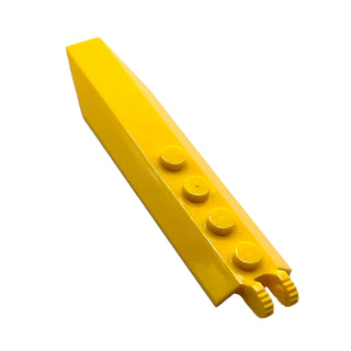 Hinge Plate 1 x 8 with Angled Side Extensions, Squared Plate Underside, Part# 14137 Part LEGO® Yellow
