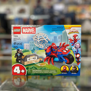 Spidey on his Motorcycle vs. Rhino, 11206 - LEGO® Marvel Set