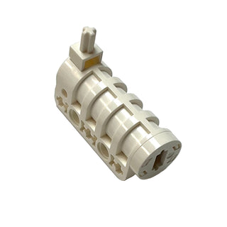 Projectile Launcher, Cannon, Round Bottom with (Same Color) Tip and Trigger, Part# 32074c01 Part LEGO® White