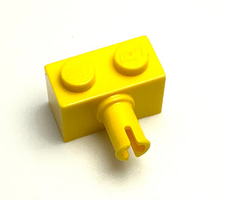 Brick, Modified 1x2 with Pin, Part# 2458 Part LEGO® Yellow  