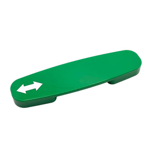 Duplo, Train Action Brick with White Arrow Double Pattern, Part# 35962pb02 Part LEGO® Green Very Good