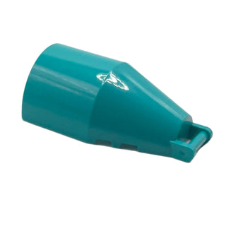Windscreen 6 x 4 x 2 Round with Bar Handle, Part# 92279 Part LEGO® Dark Turquoise Very Good