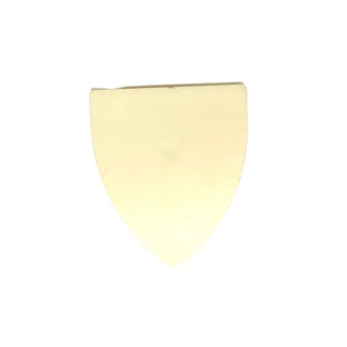 Minifigure, Shield Triangular Short, Part# 3846 Part LEGO® White Very Good