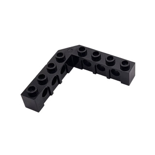 Technic, Brick 5x5 Right Angle (1x4 - 1x4), Part# 32555 Part LEGO® Black