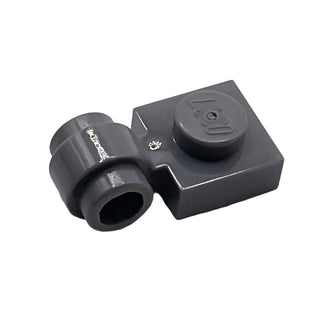 Plate, Modified 1x1 with Light Attachment - Thick Ring, Part# 4081b Part LEGO® Dark Bluish Gray