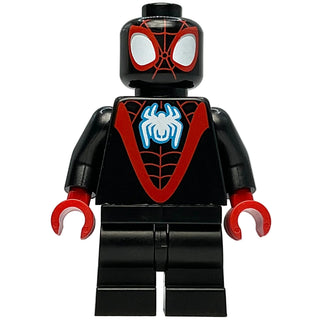 Spider-Man (Miles Morales), White Spider Logo, sh0867, LEGO® Marvel Minifigure