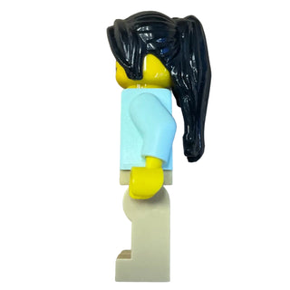 Lunar New Year Parade Participant - Female, Light Aqua Tang Jacket, hol306 - LEGO® Holiday Minifigure