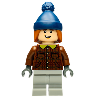 Ron Weasley - Reddish Brown Plaid Jacket, Light Bluish Gray Medium Legs, Dark Orange Hair with Dark Blue Stocking Cap, hp459 Minifigure LEGO® Like New