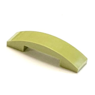 Slope, Curved 4 x 1 x 2/3 Double, Part# 93273 Part LEGO® Olive Green 1 Part