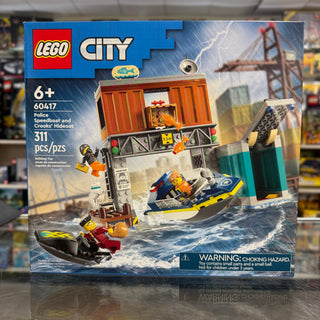 Police Speedboat and Crooks' Hideout, 60417 Building Kit LEGO®