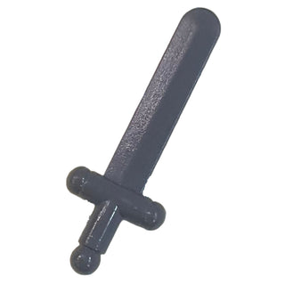 Minifigure, Weapon Sword Shortsword - Polished Rigid ABS, 3847a Part LEGO® Dark Gray Very Good