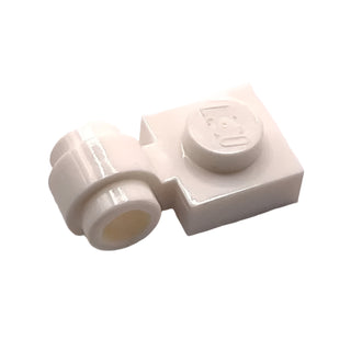 Plate, Modified 1x1 with Light Attachment - Thick Ring, Part# 4081b Part LEGO® White