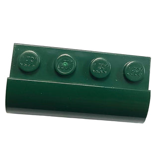 Slope, Curved 2 x 4 x 1 1/3 with 4 Recessed Studs, Part# 6081 Part LEGO® Dark Green