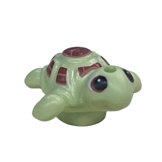 Turtle, Friends Style, Baby with Reddish Brown Shell Pattern, 49576pb04 Minifigure LEGO®
