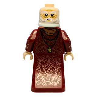 Albus Dumbledore - Dark Red Robe, White Hair, Printed Arms, hp488 Minifigure LEGO®